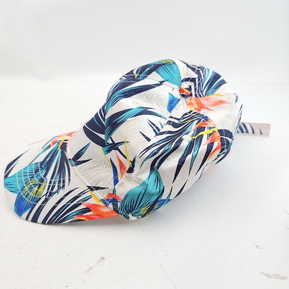 Floral Shiny Baseball Cap Strap Back Bird Of Paradise - Picture 4 of 5